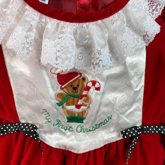 Vintage Hickory Hill 24-months Red Romper Suit My First Christmas - Picture 8 of 10